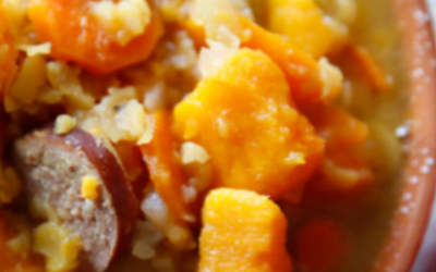 Slow Cooker Split Pea and Sweet Potato Soup
